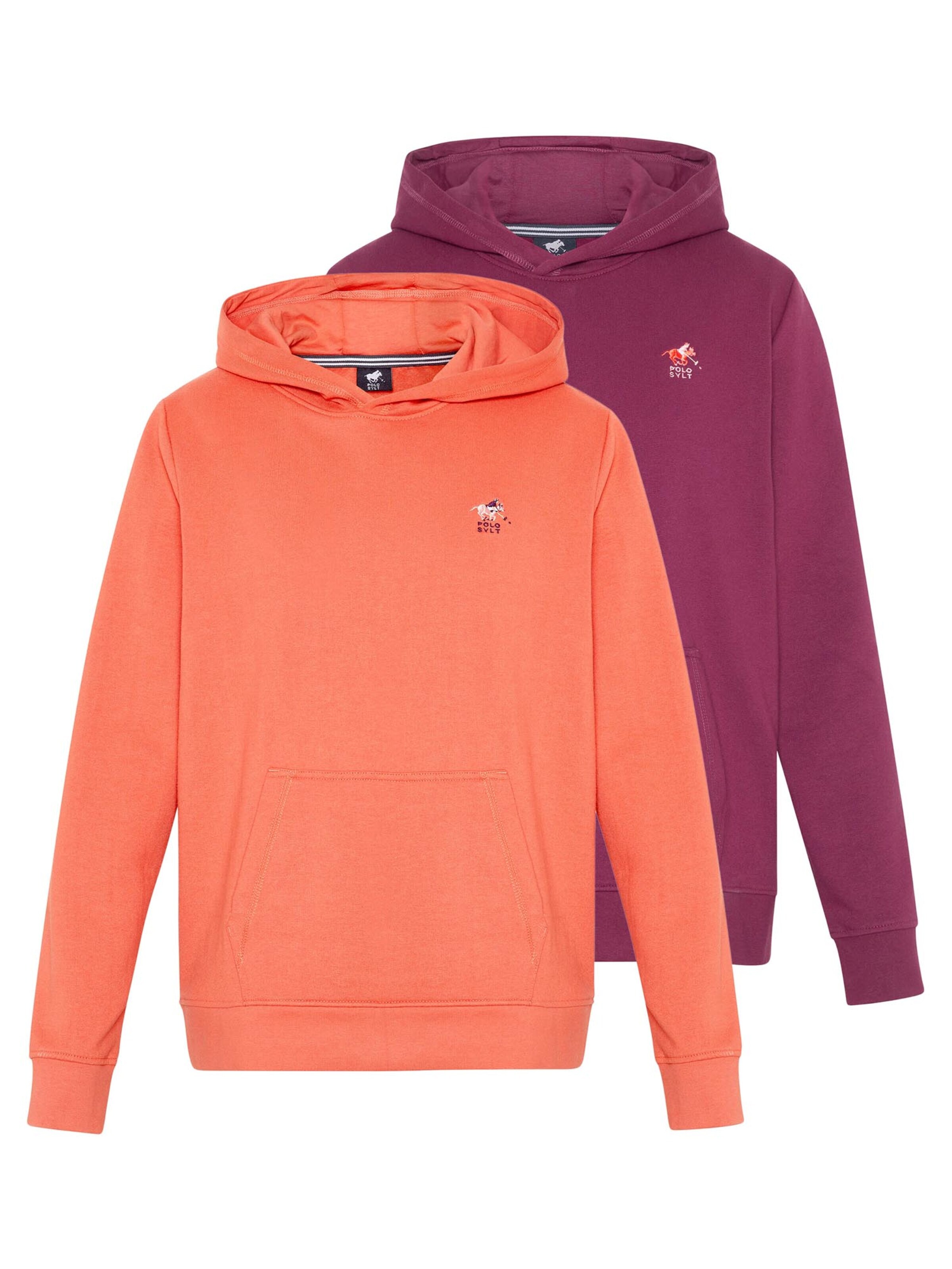 Polo Sylt Sweatshirt 'Basic' in Purple: front
