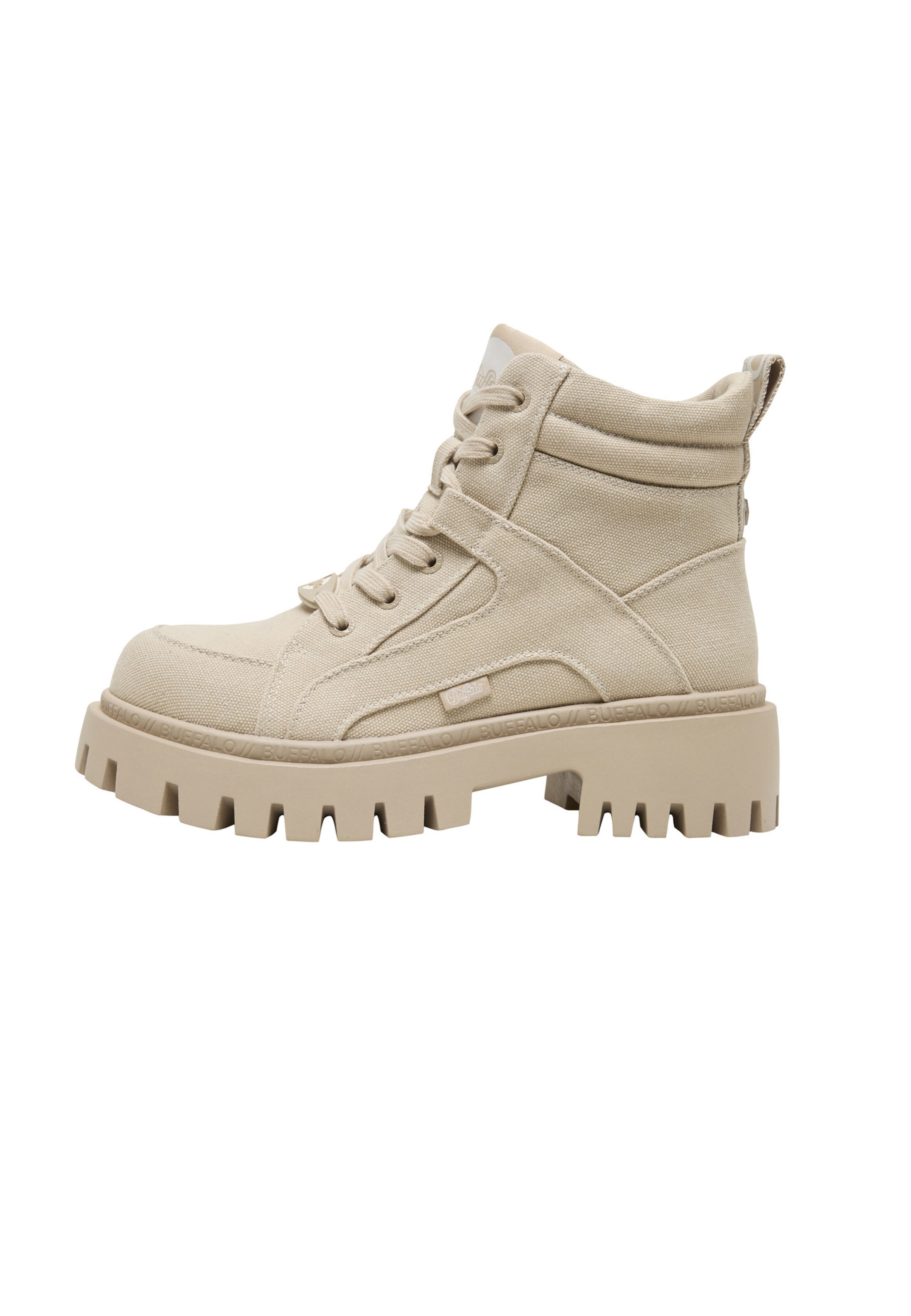 BUFFALO Schnürstiefelette 'ZANOS' in Beige: Vorderseite