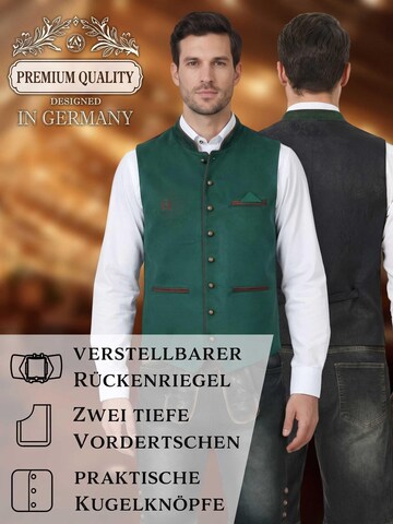 Steigenhöfer Traditional Vest 'Edmund' in Green
