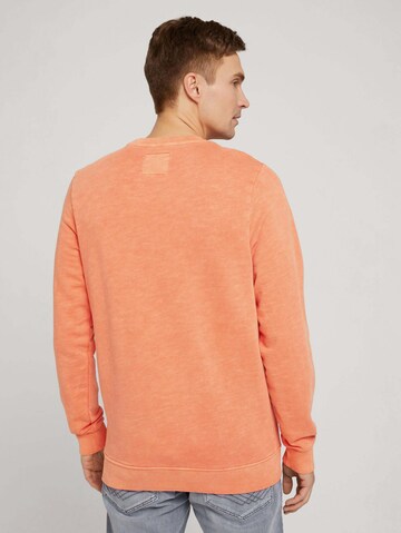 TOM TAILOR - Sweatshirt em laranja