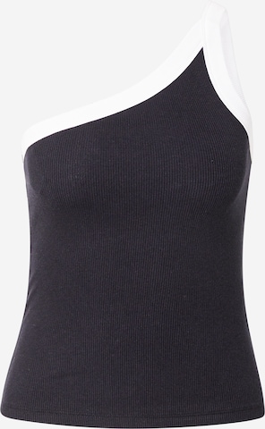 juoda Abercrombie & Fitch Palaidinė be rankovių: priekis