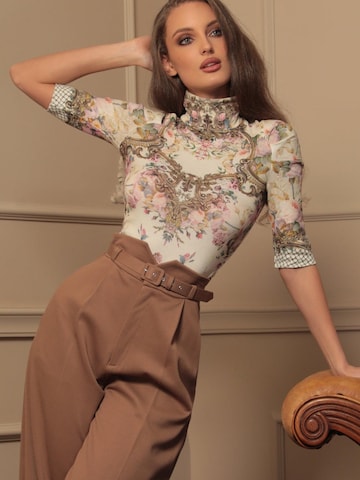 JIORO Blouse 'BAROQUE FLOWERS' in Gemengde kleuren