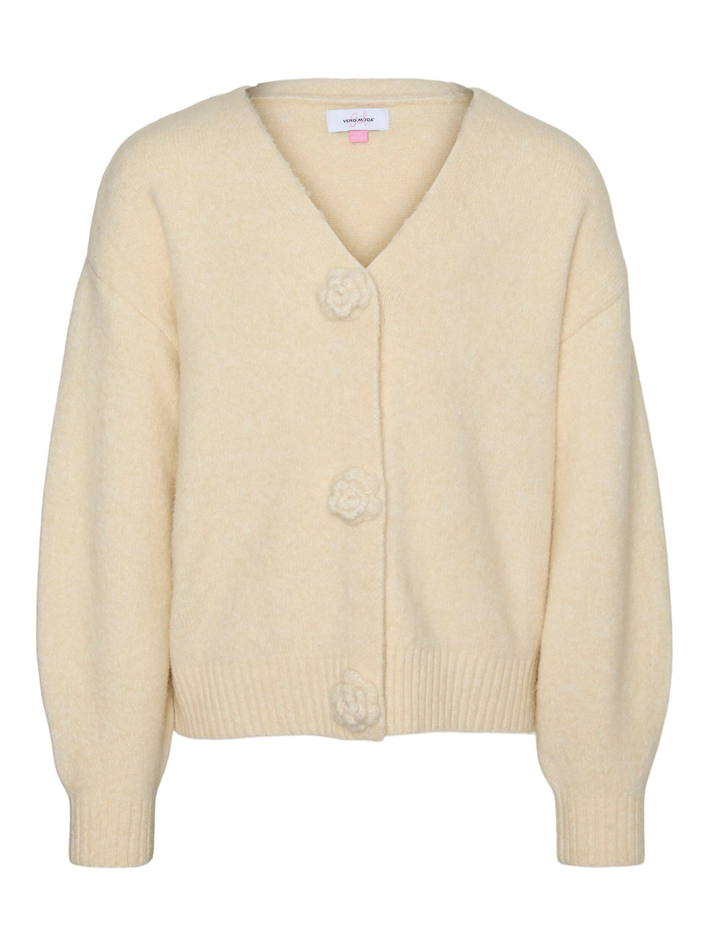 Vero Moda Girl - Cárdigan 'VMCecily' en beige: frente