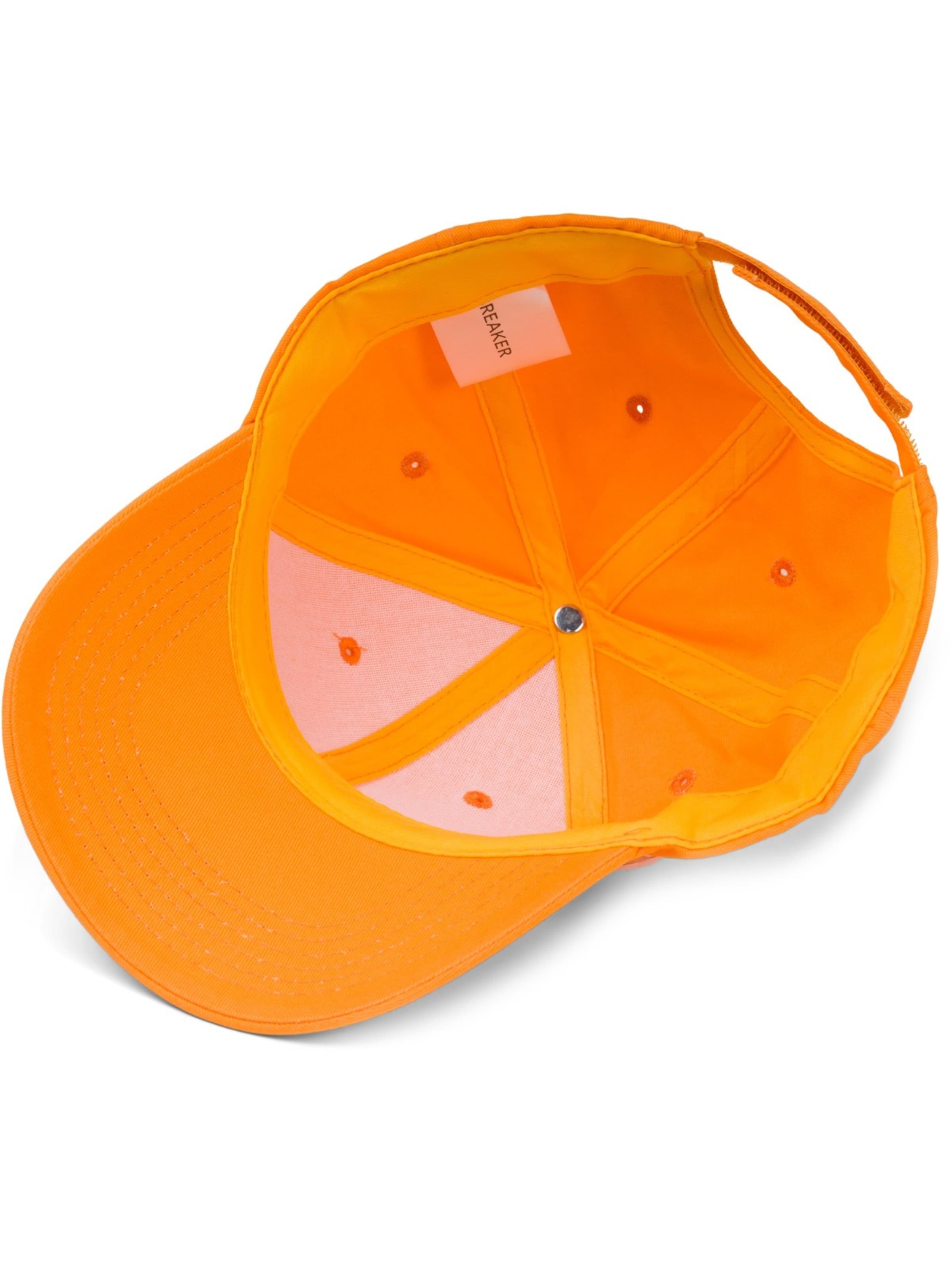 styleBREAKER Cap 'Baseball Cap Einfarbig'‌‌‌‌‌‌ in Orange