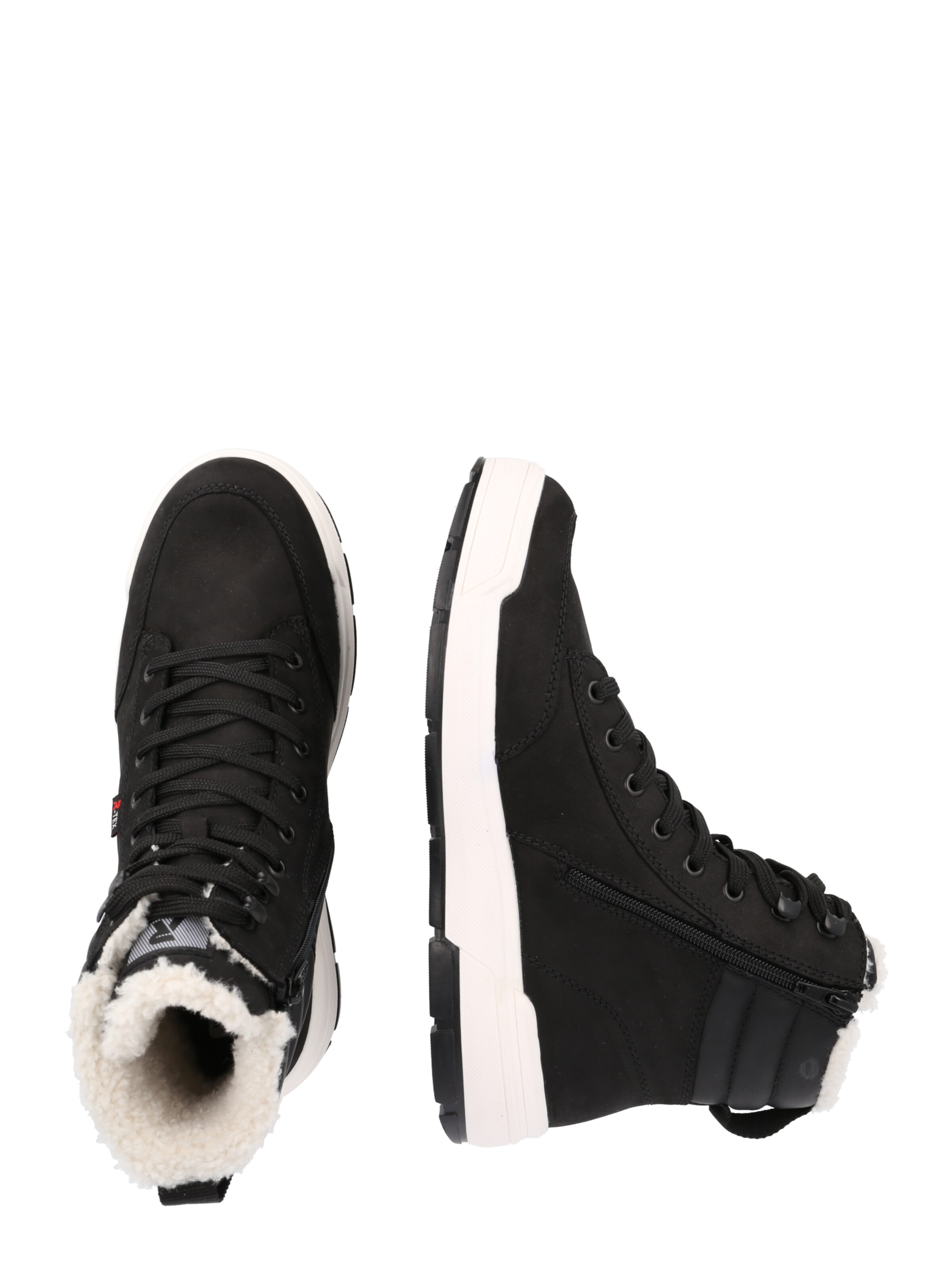 Rieker - Botas com atacadores em preto