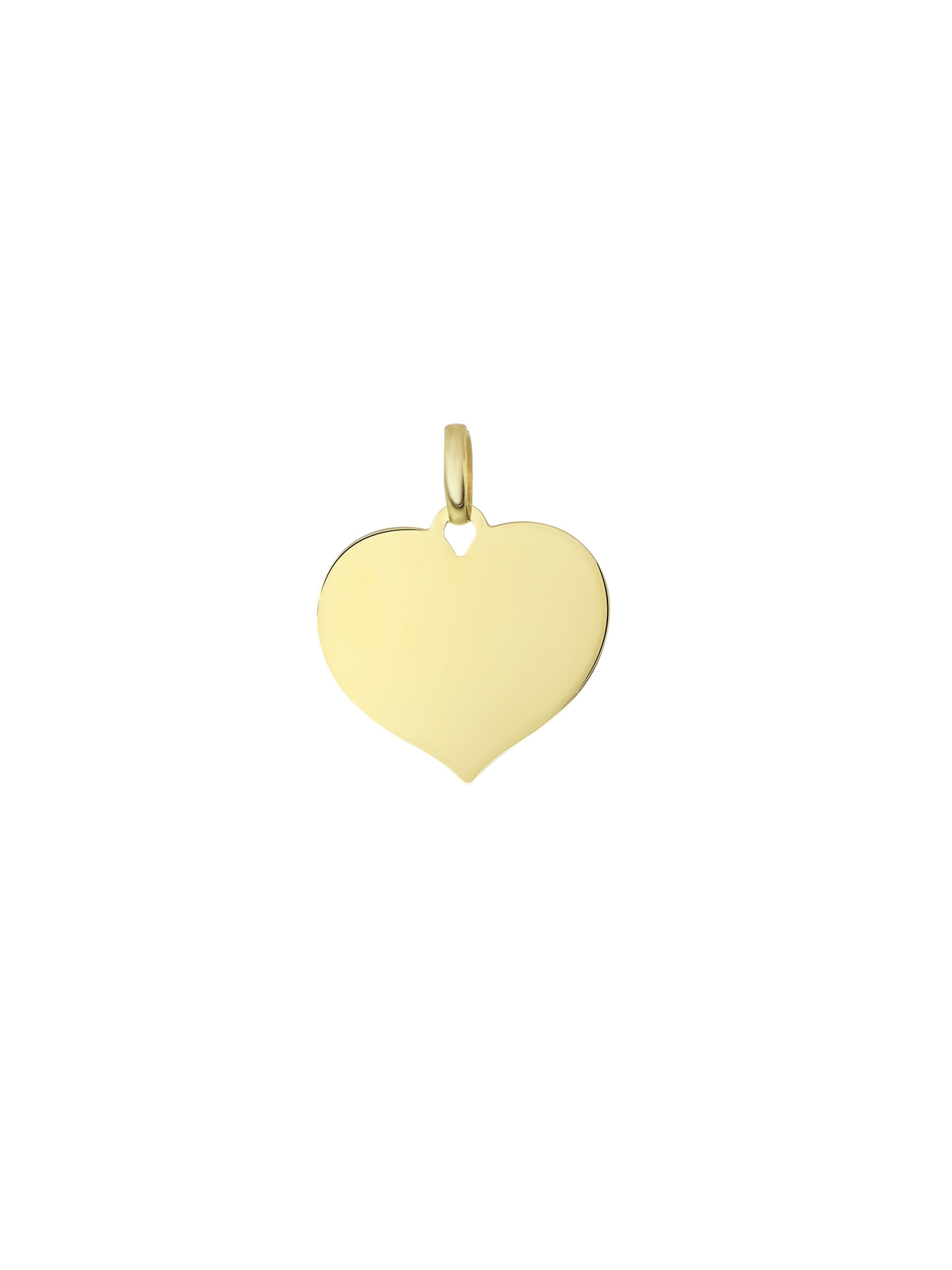 Lucardi Pendant 'Klassisch' in Gold: front