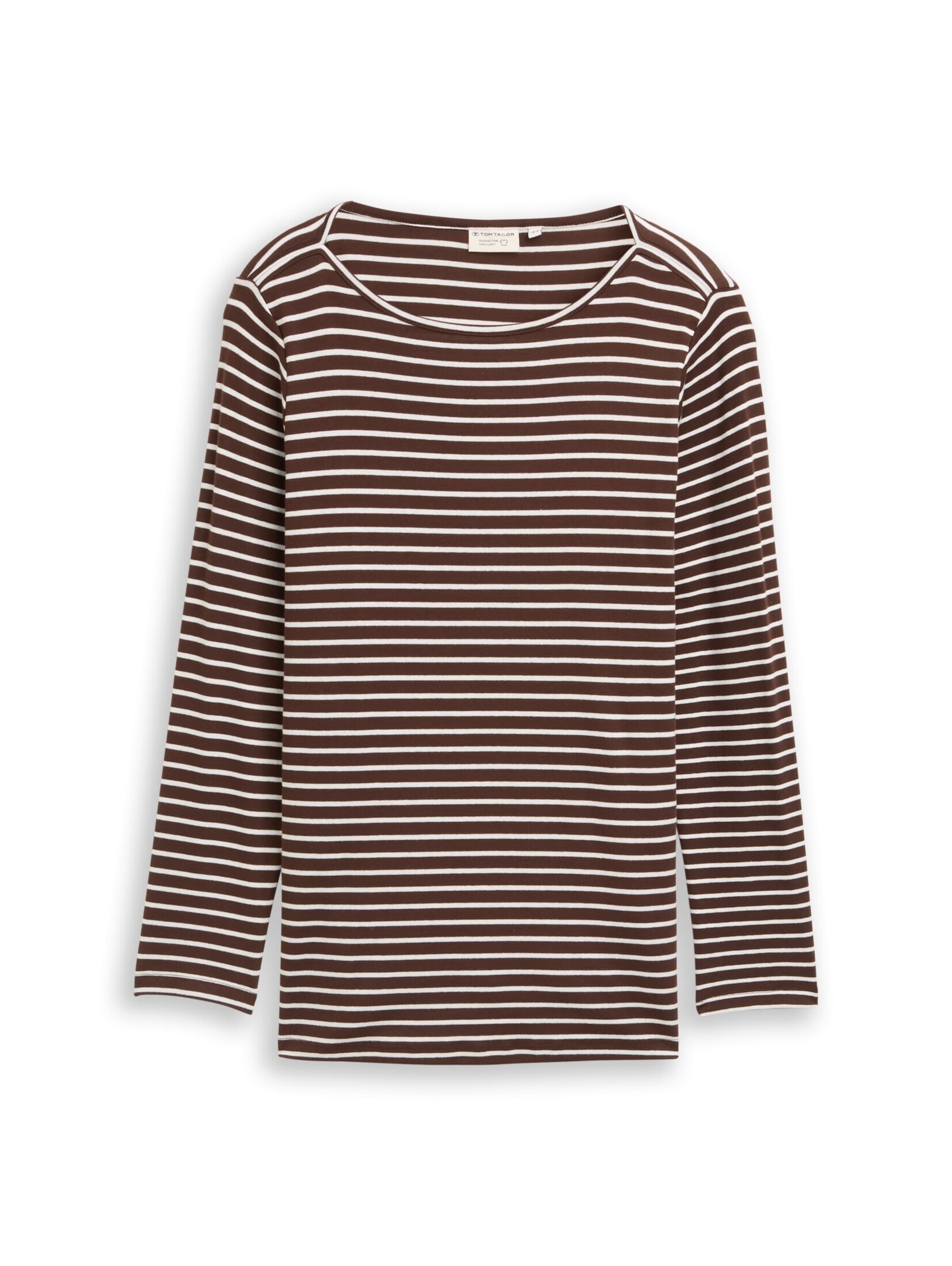 Tom Tailor Women + Μπλουζάκι σε καφέ: μπροστά