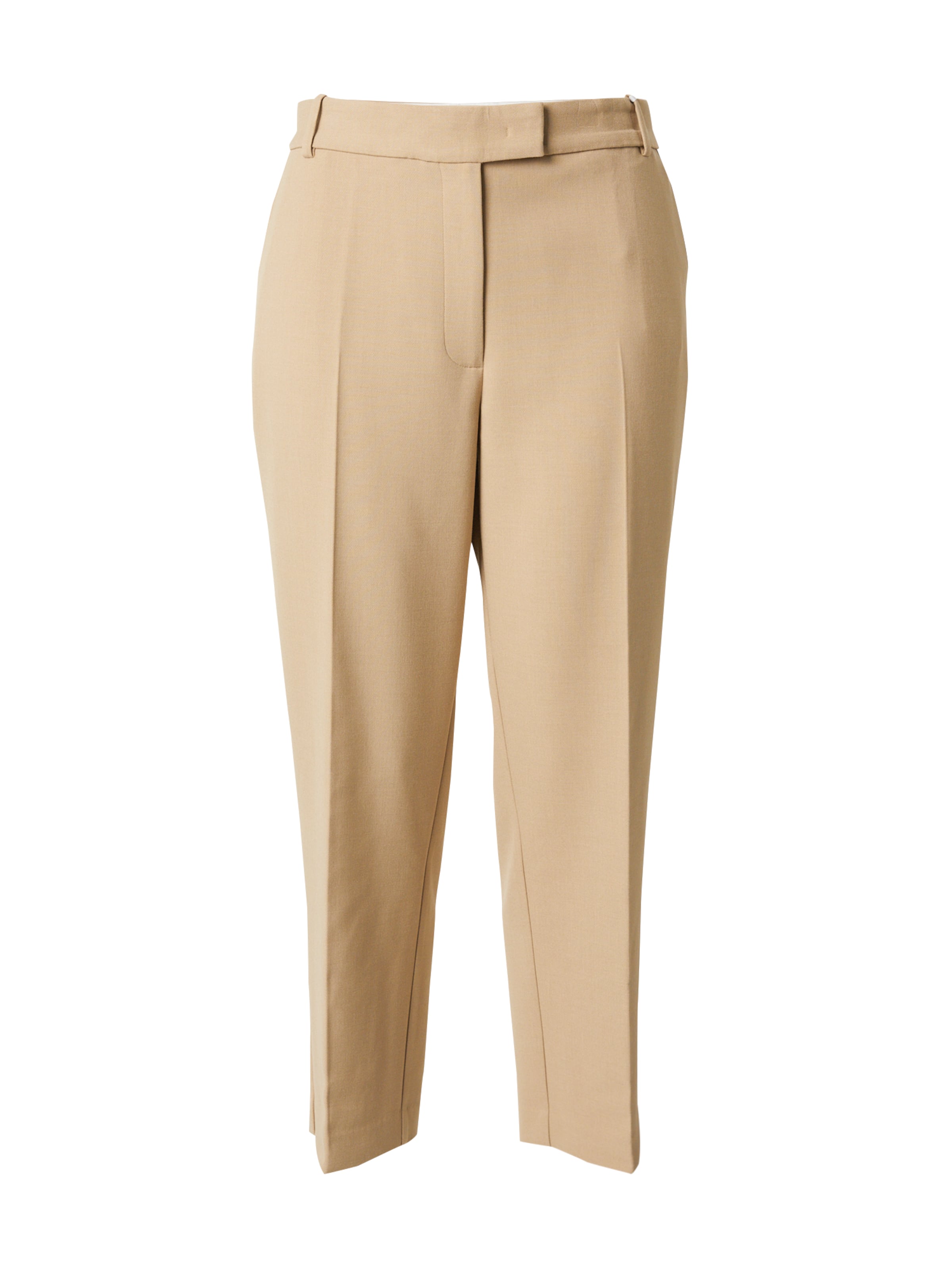 Tommy Hilfiger Curve Loosefit Lærredsbukser 'PUNTO' i beige: forside