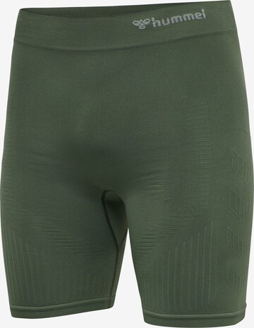 Hummel Skinny Workout Pants in Green