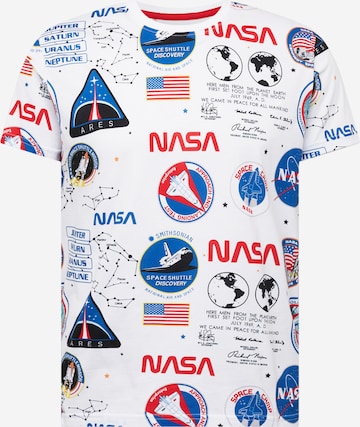 ALPHA INDUSTRIES T-Shirt 'NASA' in Weiß: predná strana