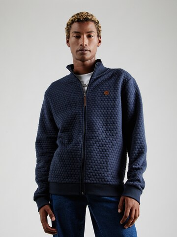 INDICODE JEANS Sweatjacke 'Bermie' in Blau: Vorderseite