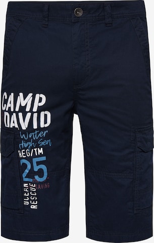 CAMP DAVID Pants in Blue: front