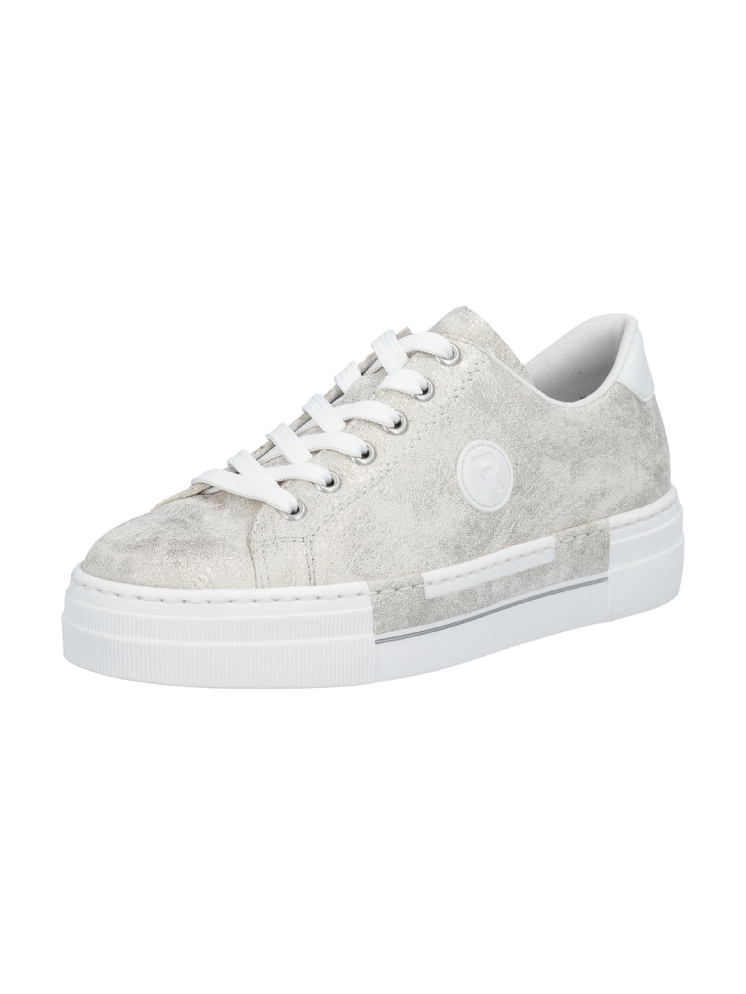 Sneaker bassa di Rieker in bianco: frontale