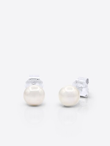 Boucles d'oreilles 'PASSY' Ateliers Saint Germain en blanc