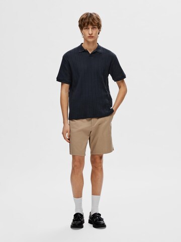 SELECTED HOMME Poloshirt 'Jaden' in Blau