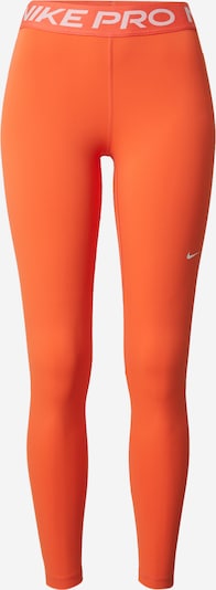 NIKE Urheiluhousut 'Pro' värissä oranssi / valkoinen, Tuotenäkymä
