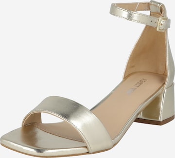 ABOUT YOU Strap Sandals 'Philine' in Gold: front