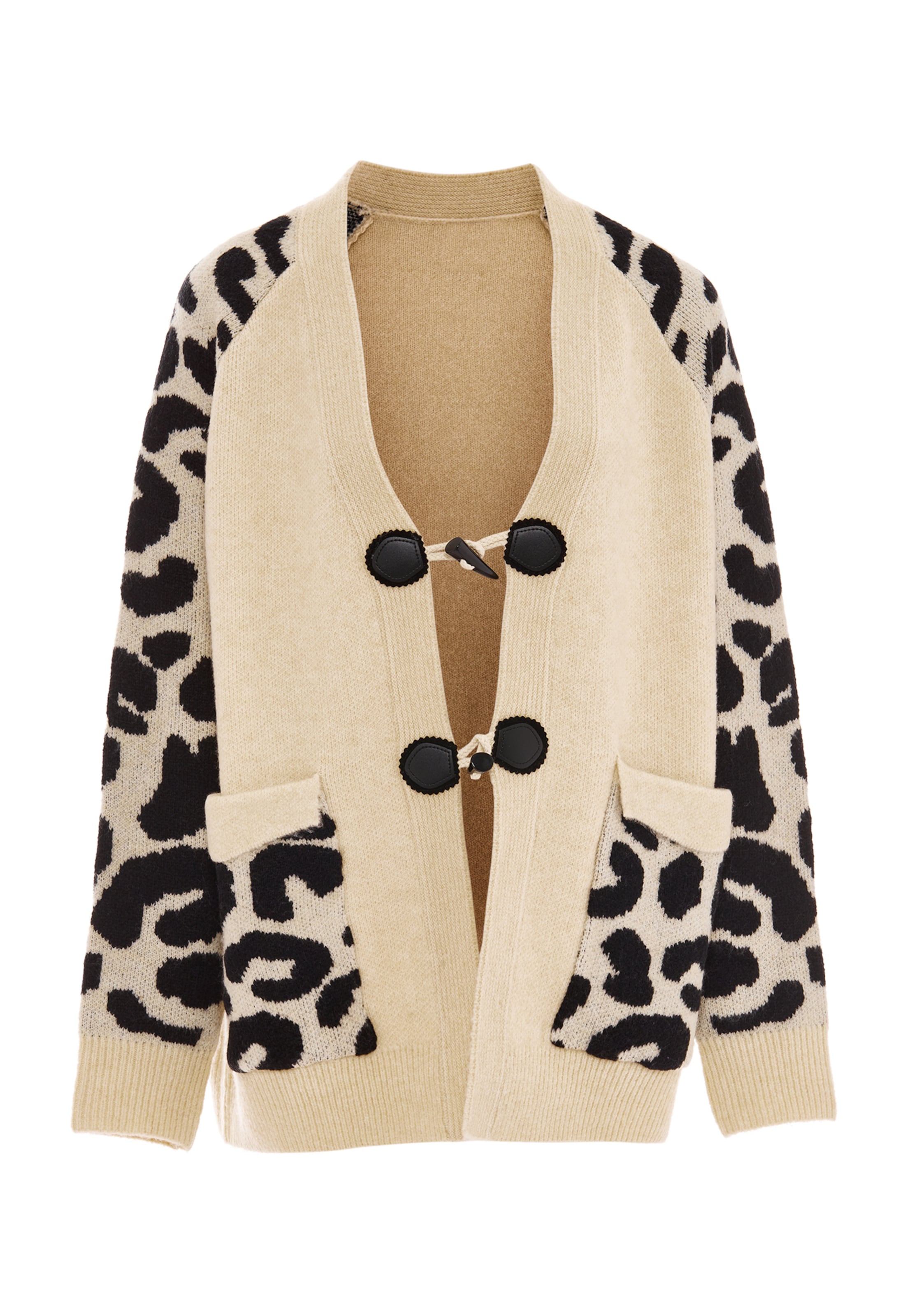 IMANE - Casaco de malha em bege: frente