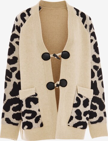 Cardigan IMANE en beige : devant