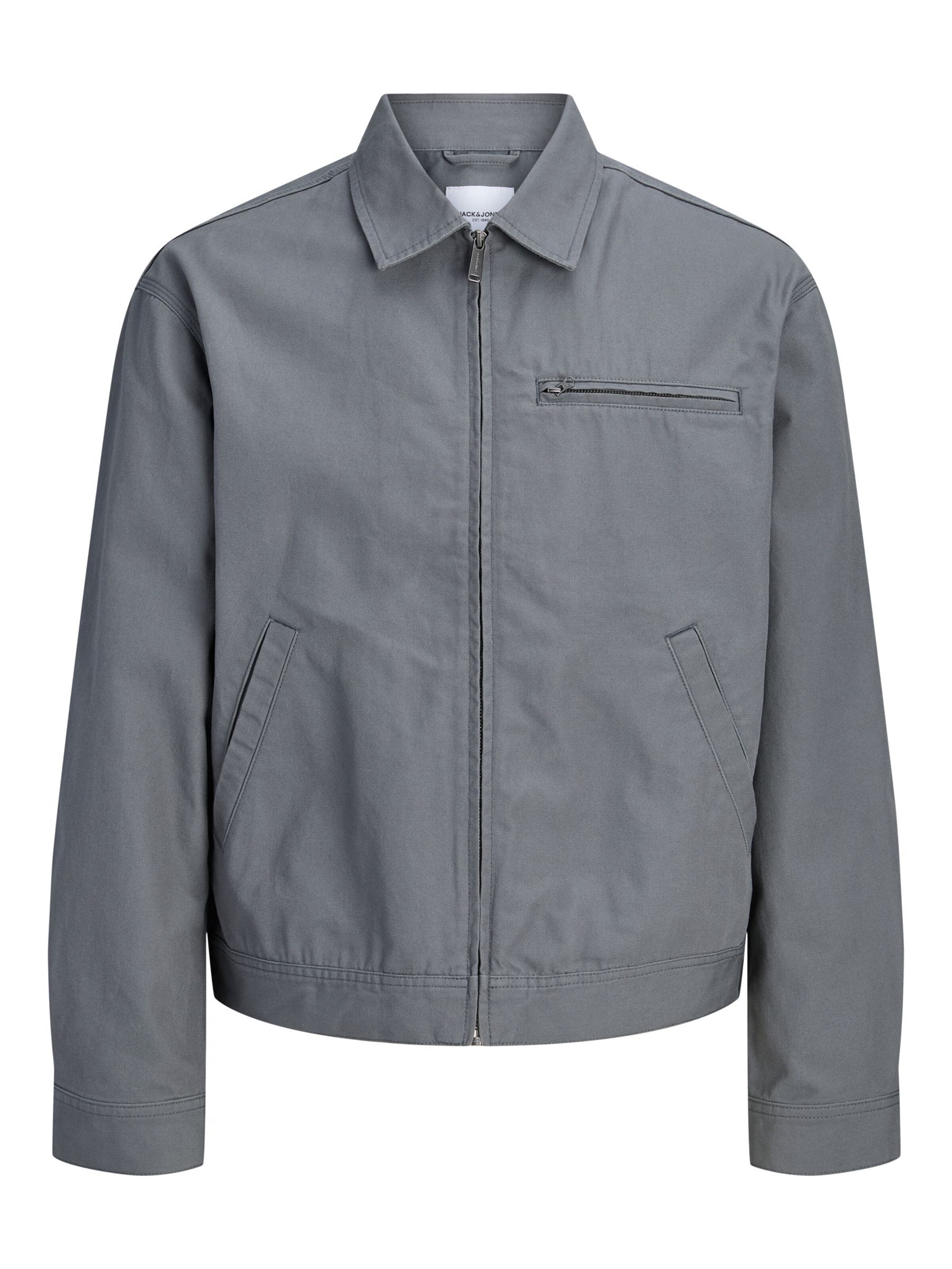JACK & JONES - Chaqueta de entretiempo 'JJTeo' en gris: frente