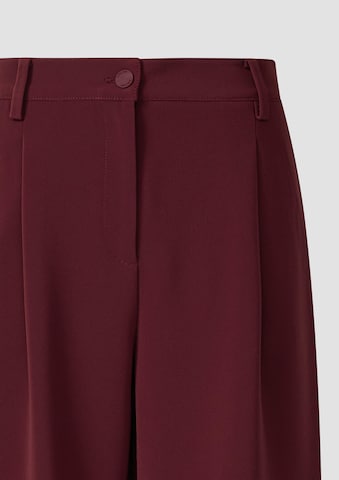 Effilé Pantalon à pince s.Oliver en rouge