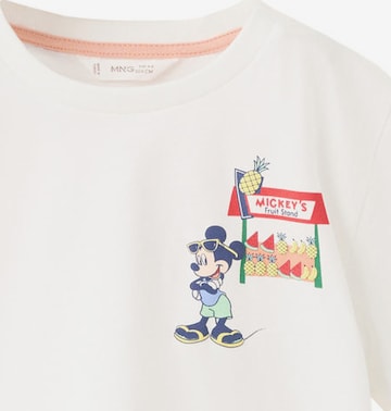 MANGO KIDS Paita 'MIMOUSE' värissä valkoinen: etupuoli