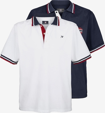Jan Vanderstorm Poloshirt 'Johan' in Blau: Vorderseite