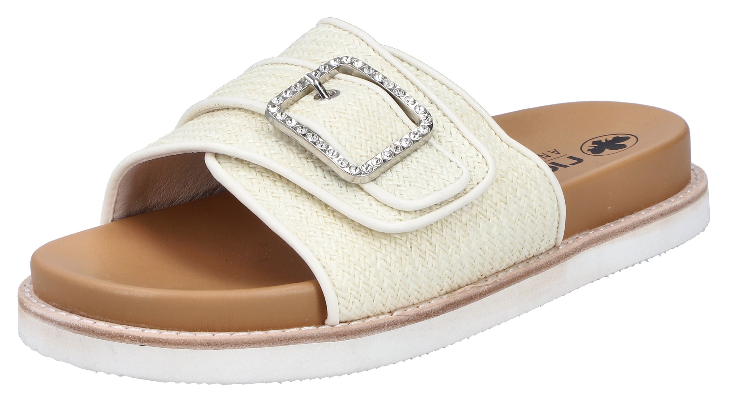 Rieker Mules in Beige: front