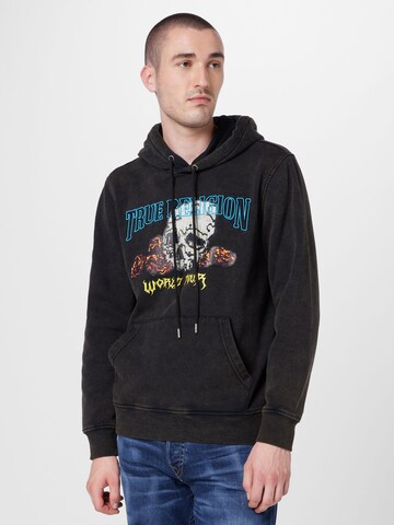 True Religion - Sweatshirt em preto: frente