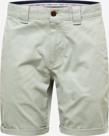 Tommy Jeans Regular Chino Pants 'Scanton' in Green: front