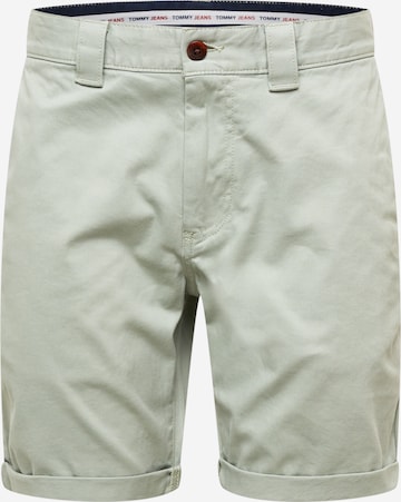 Tommy Jeans Chino hlače 'Scanton' | zelena barva: sprednja stran