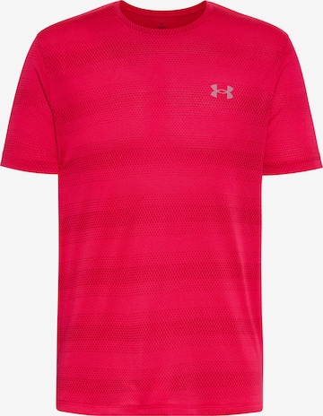 UNDER ARMOUR Performance Shirt 'Velociti' in Red: front