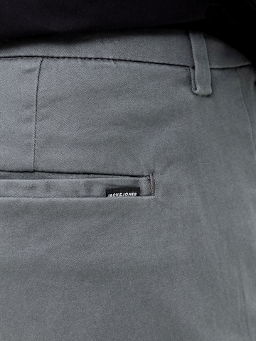 JACK & JONES Loosefit Lærredsbukser 'JPSTKane Dylan' i grå