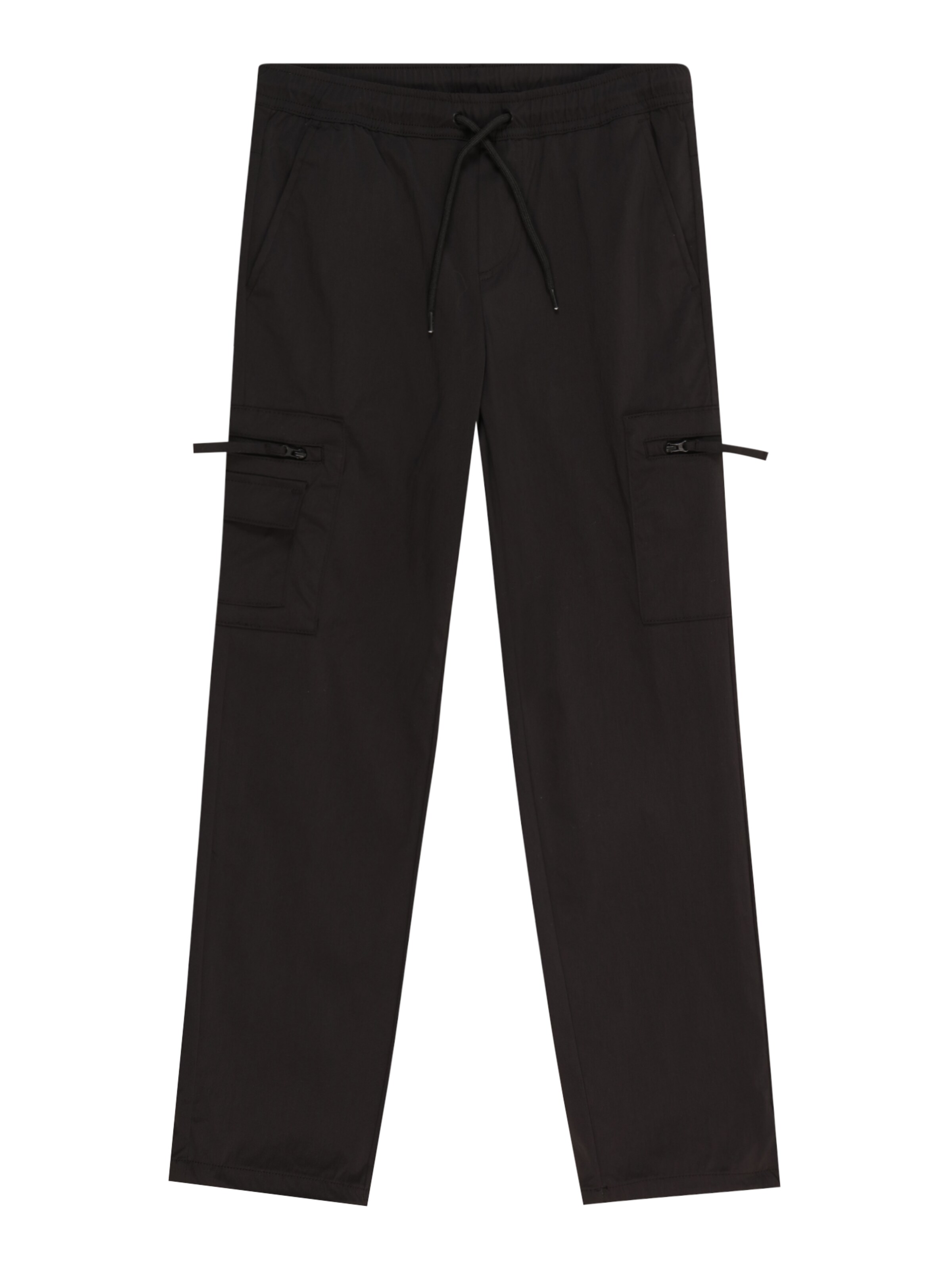 Jack & Jones Junior Regular Trousers 'JPSTKANE JJARCHER' in Black: front