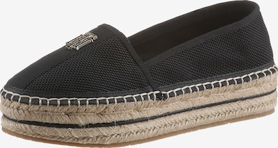 TOMMY HILFIGER Espadrilles in schwarz / silber, Produktansicht