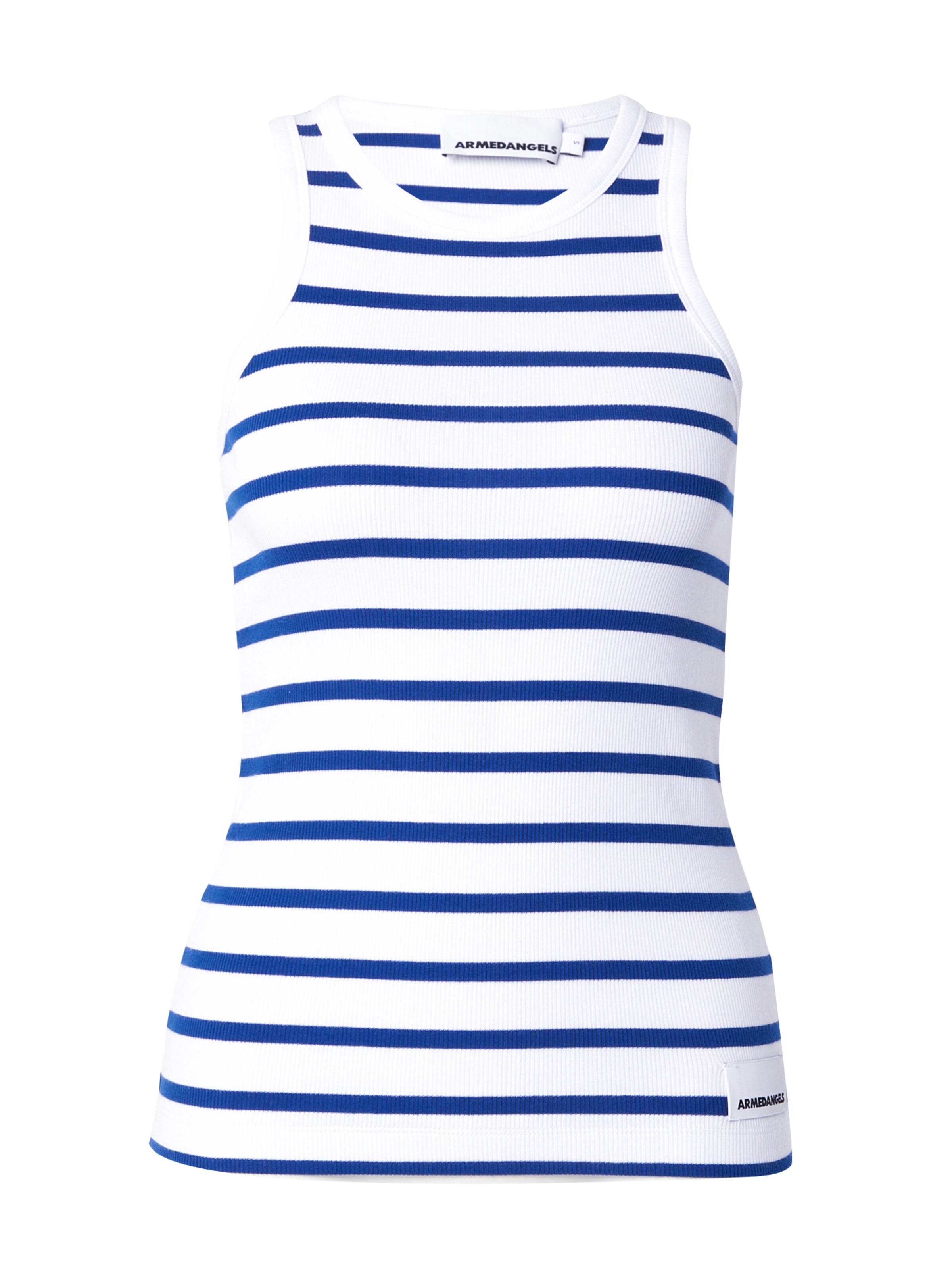 Top de la ARMEDANGELS pe alb: față