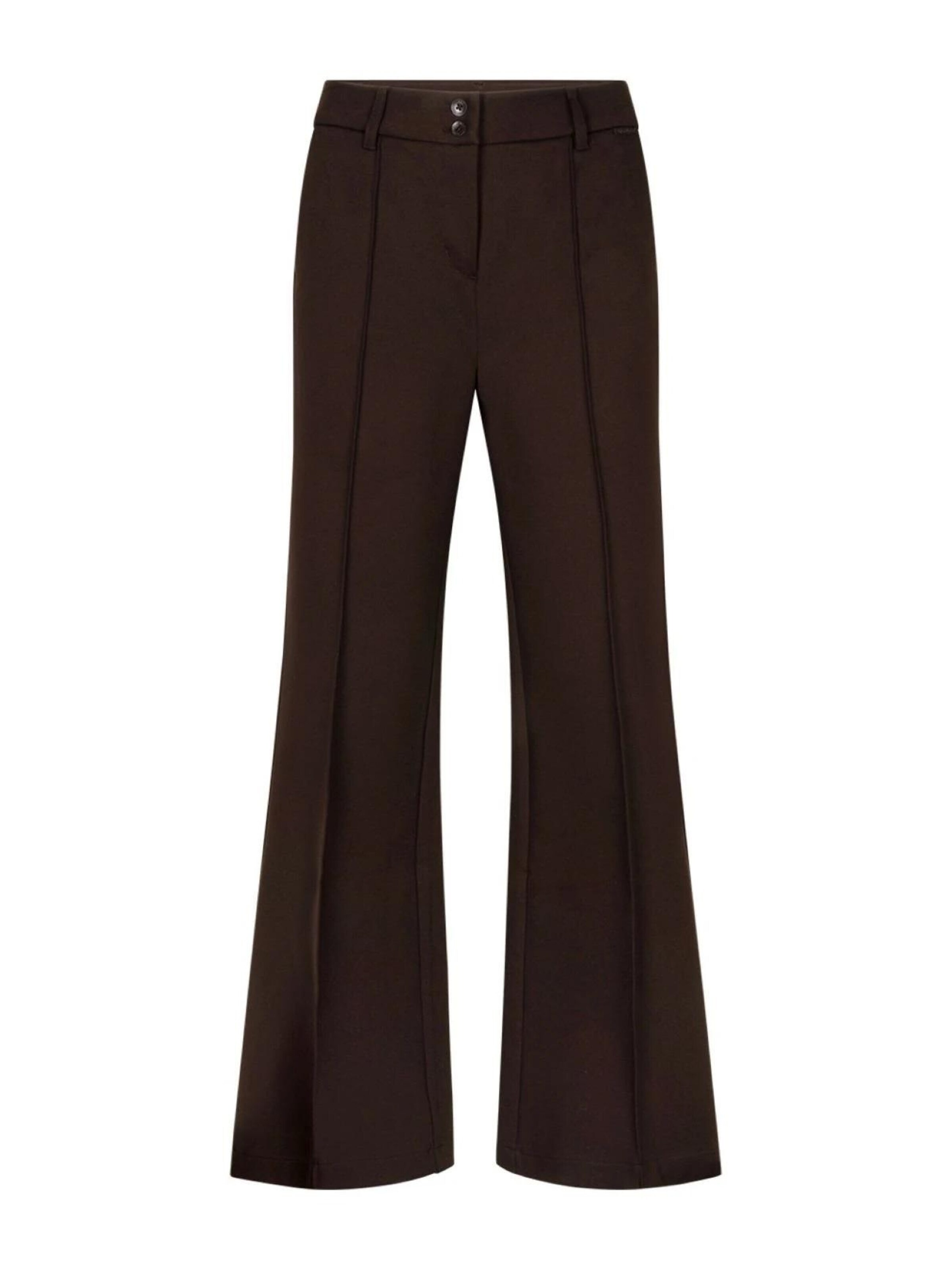 Red Button Regular Broek 'RB Brielle' in Bruin: voorkant
