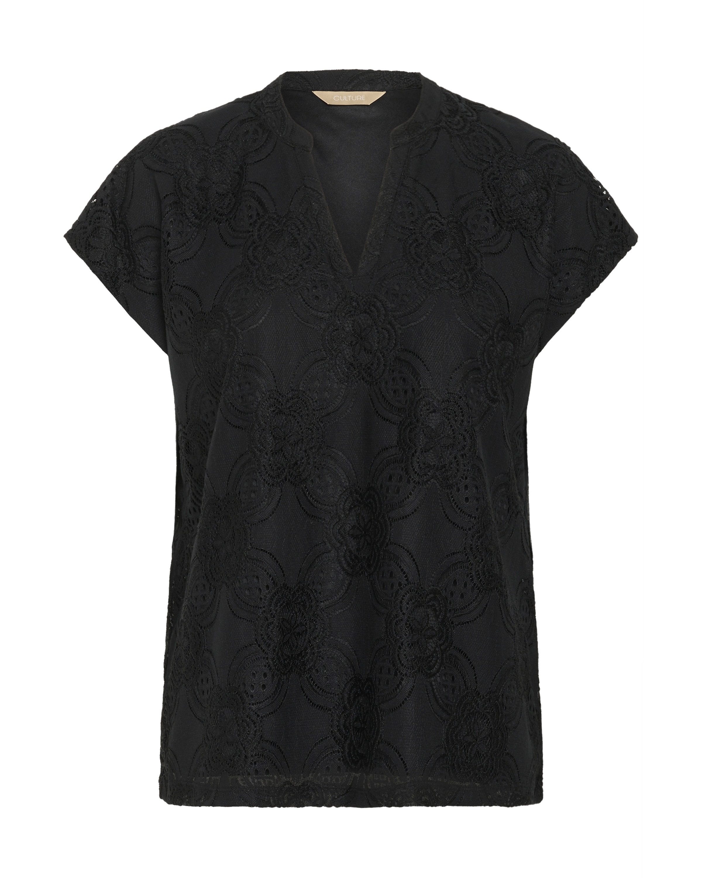 CULTURE Blouse 'Sigla Olu' in Zwart: voorkant