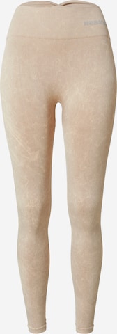 NEBBIA Skinny Sportbyxa i beige: framsida