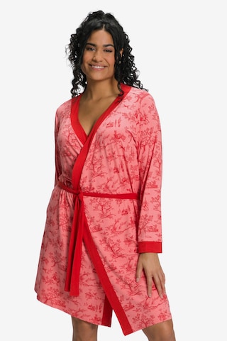 Ulla Popken Dressing Gown in Pink: front