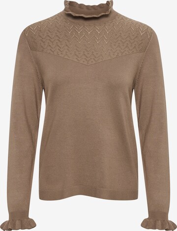 Cream Sweater in Beige: front