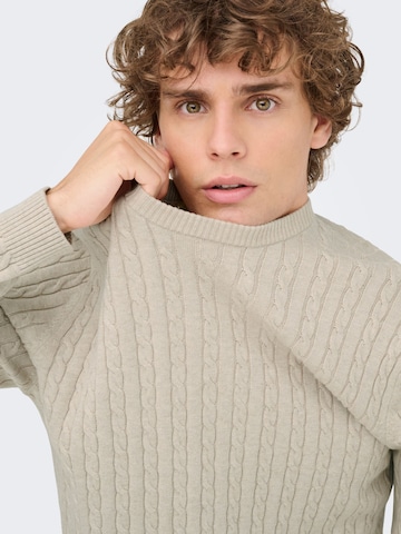 Only & Sons Pullover 'LOUI' i beige