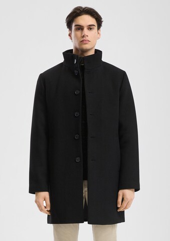 Manteau mi-saison QS en noir : devant