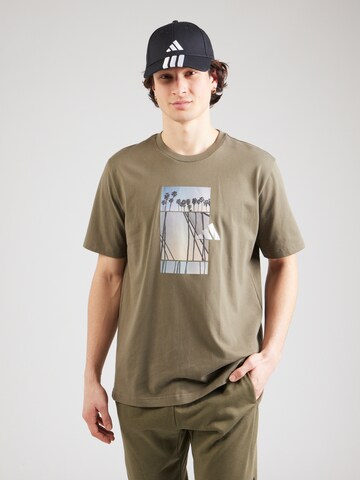 Maglia funzionale 'LENS' di ADIDAS SPORTSWEAR in verde: frontale