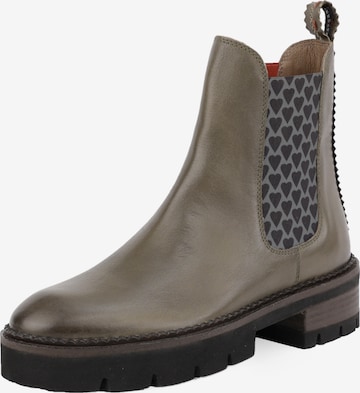 Crickit Chelsea boots ' Nicki ' in Groen: voorkant