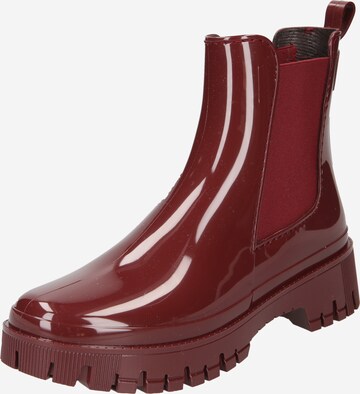 LEMON JELLY Rubber boot 'Peachy' in Red: front