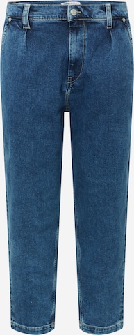 Loosefit Pantaloni cu cute 'BAX' de la Tommy Jeans pe albastru: față