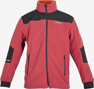 deproc Fleecejacke 'CANADA MN' in Rot: Vorderseite