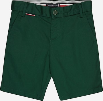 TOMMY HILFIGER - Calças em verde: frente