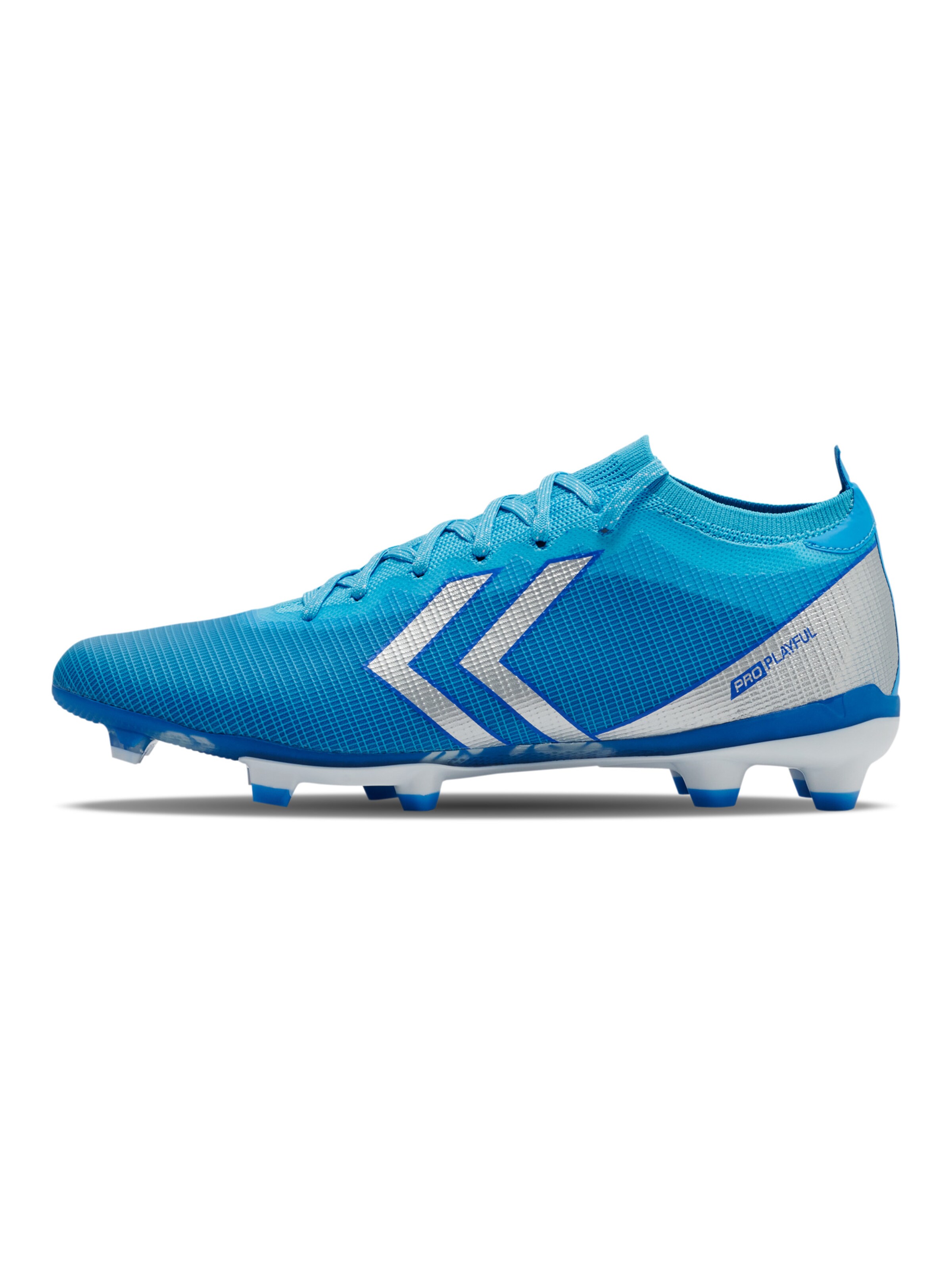 Hummel Fußballschuh in Blau: Vorderseite